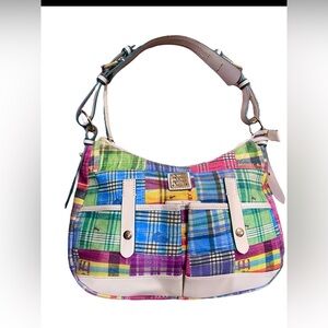 Dooney & Bourke Madras Plaid Picnic Ants Shoulder Bag